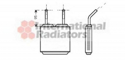 VAN WEZEL 37006160 -  Теплообменник, отопление салона